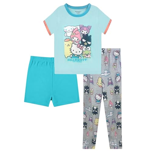 Amazon.com: Hello Kitty Girls Pajama Set - 3 Piece Pants, T-Shirt